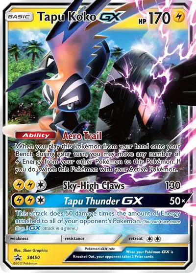 Tapu Koko GX - SM50 - Sun & Moon Promo