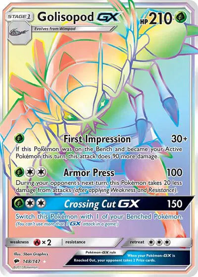 Golisopod GX - 148/147 - Burning Shadows