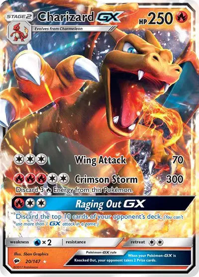 Charizard GX - 20/147 - Burning Shadows