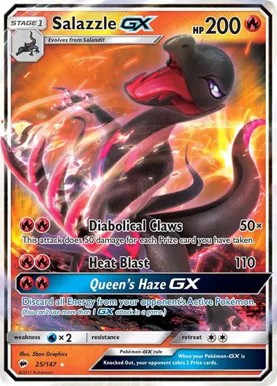 Salazzle GX - 25/147 - Burning Shadows