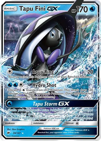 Tapu Fini GX - 39/147 - Burning Shadows