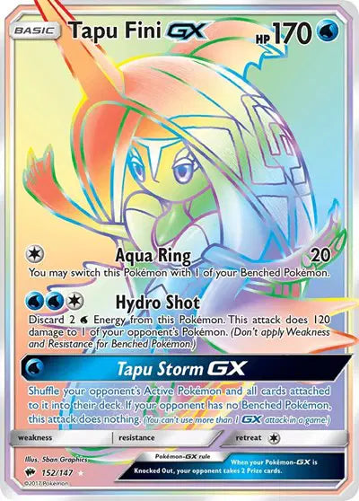 Tapu Fini GX - 152/147 - Burning Shadows