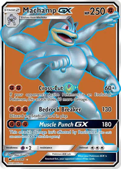 Machamp GX - 135/147 - Burning Shadows