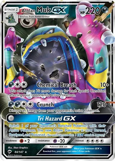 Alolan Muk GX - 84/147 - Burning Shadows