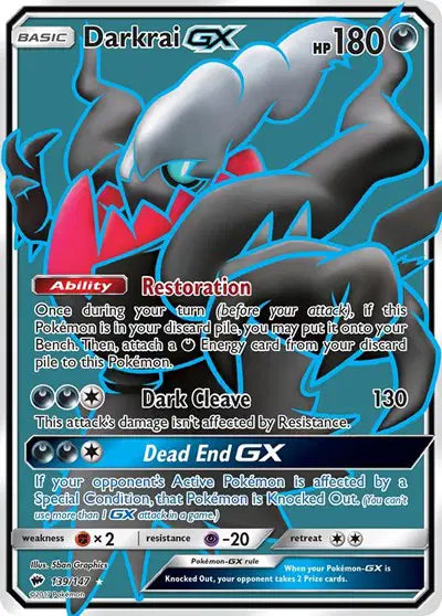 Darkrai GX - 139/147 - Burning Shadows