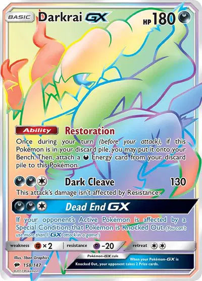 Darkrai GX - 158/147 - Burning Shadows