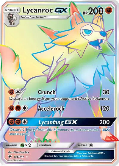 Lycanroc GX - 155/147 - Burning Shadows