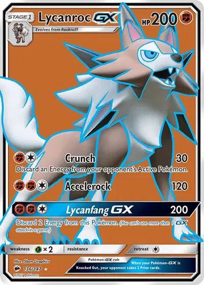 Lycanroc GX - 136/147 - Burning Shadows