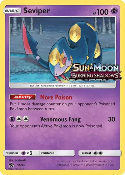 Seviper - SM46 - Sun & Moon Promo