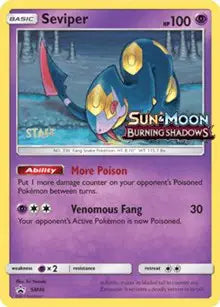 Seviper - SM46 - Staff - Sun & Moon Promo