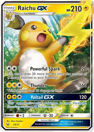 Raichu GX - 29/73 - Shining Legends