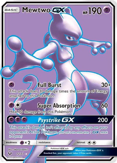 Mewtwo GX - 72/73 - Shining Legends