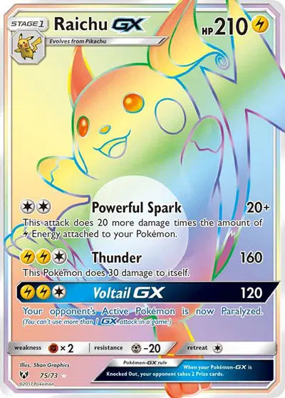 Raichu GX - 75/73 - Shining Legends