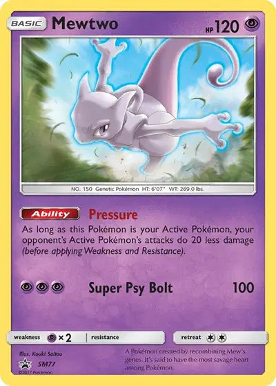 Mewtwo - SM77 - Sun & Moon Promo