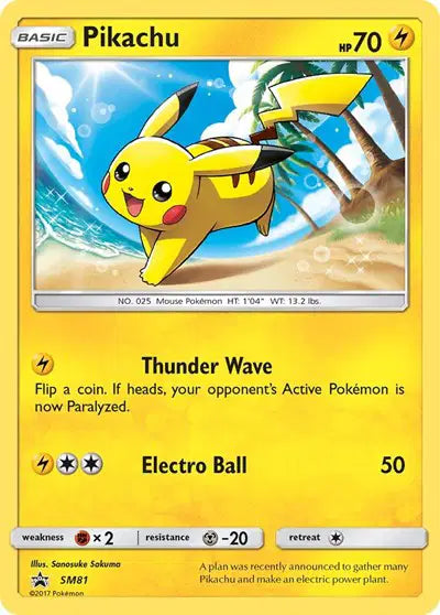 Pikachu - SM81 - Sun & Moon Promo