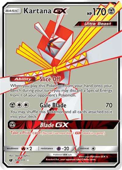 Kartana GX - 106/111 - Crimson Invasion