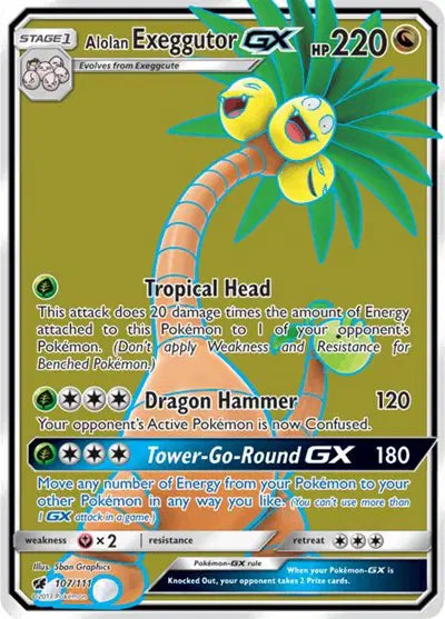Alolan Exeggutor GX - 107/111 - Crimson Invasion