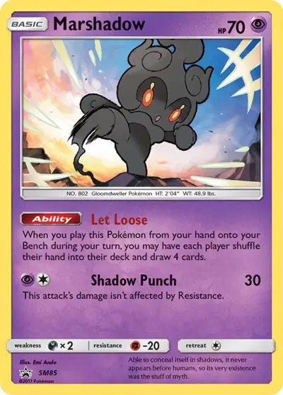 Marshadow - SM85 - Sun & Moon Promo