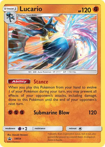 Lucario - SM54 - Sun & Moon Promo