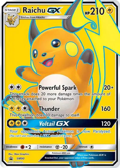 Raichu GX - SM90 - Sun & Moon Promo