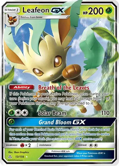 Leafeon GX - 13/156 - Ultra Prism