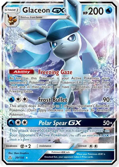 Glaceon GX - 39/156 - Ultra Prism