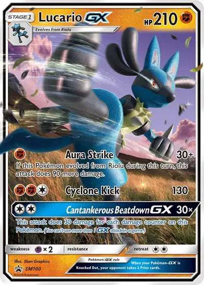 Lucario GX - SM100 - Sun & Moon Promo