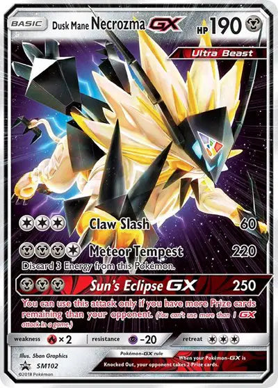 Dusk Mane Necrozma GX - SM102 - Sun & Moon Promo