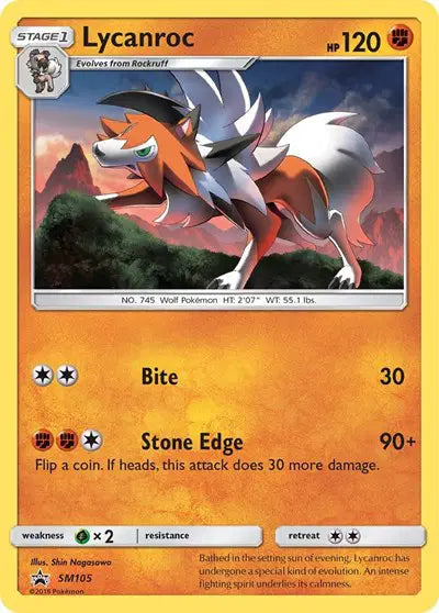 Lycanroc - SM105 - Sun & Moon Promo