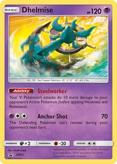 Dhelmise - SM53 - Sun & Moon Promo