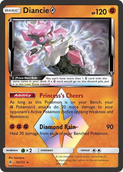 Diancie Prism Star - 74/131 - Forbidden Light