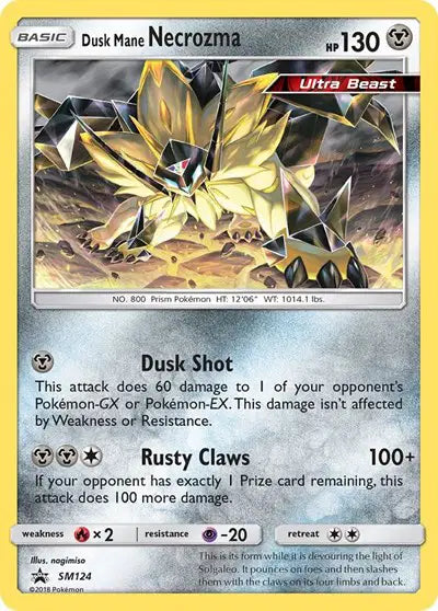 Dusk Mane Necrozma - SM124 - Sun & Moon Promo