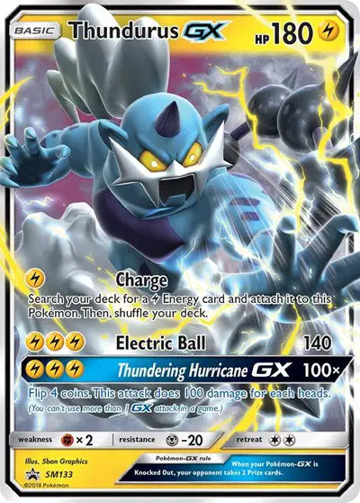 Thundurus GX - SM133 - Sun & Moon Promo