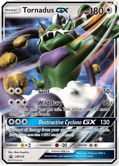 Tornadus GX - SM134 - Sun & Moon Promo