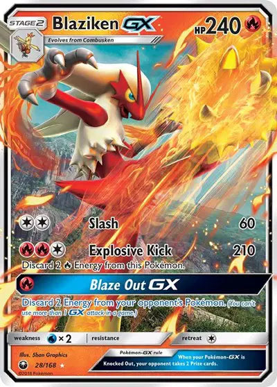 Blaziken GX - 28/168 - Celestial Storm