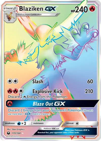 Blaziken GX - 170/168 - Celestial Storm
