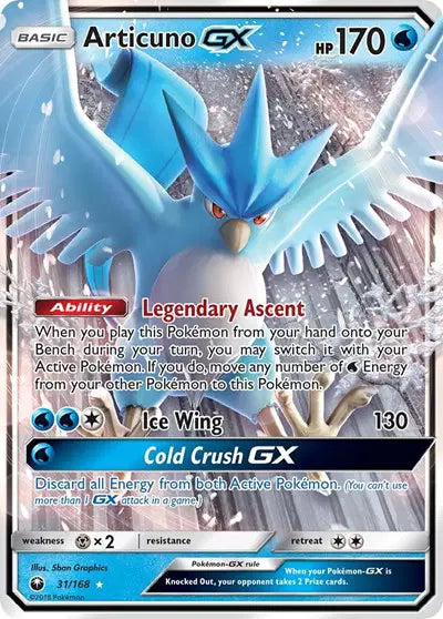 Articuno GX - 31/168 - Celestial Storm