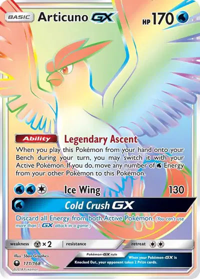 Articuno GX - 171/168 - Celestial Storm