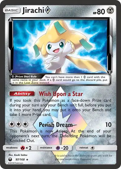 Jirachi Prism Star - 97/168 - Celestial Storm