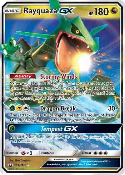 Rayquaza GX - 109/168 - Celestial Storm