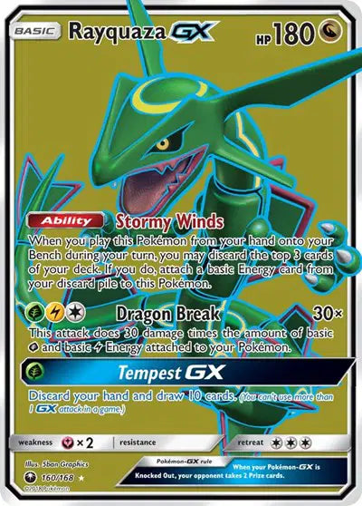 Rayquaza GX - 160/168 - Celestial Storm