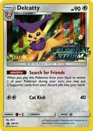 Delcatty - SM132 - Staff - Sun & Moon Promo