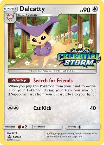 Delcatty - SM132 - Sun & Moon Promo