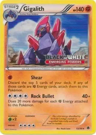 Gigalith - 53/98 - Black & White Promos
