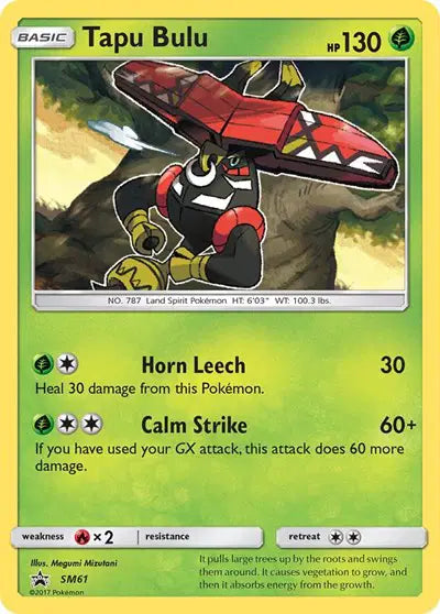 Tapu Bulu - SM61 - Sun & Moon Promo