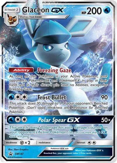 Glaceon GX - SM147 - Sun & Moon Promo