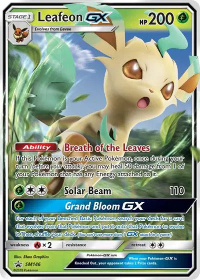 Leafeon GX - SM146 - Sun & Moon Promo
