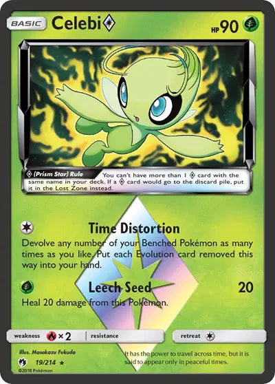 Celebi Prism Star - 19/214 - Lost Thunder