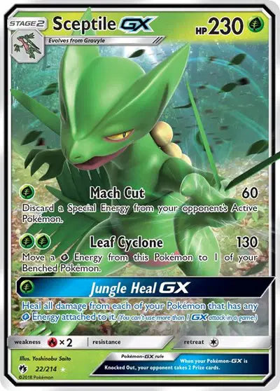 Sceptile GX - 22/214 - Lost Thunder