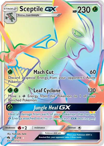 Sceptile GX - 216/214 - Lost Thunder